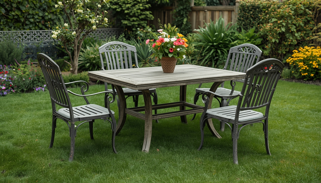 Reparatie tuintafel